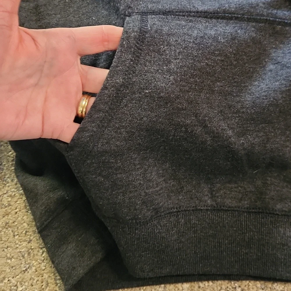 District Dark Gray Hoodie with White and Gold Accents - Picture 3 of 6